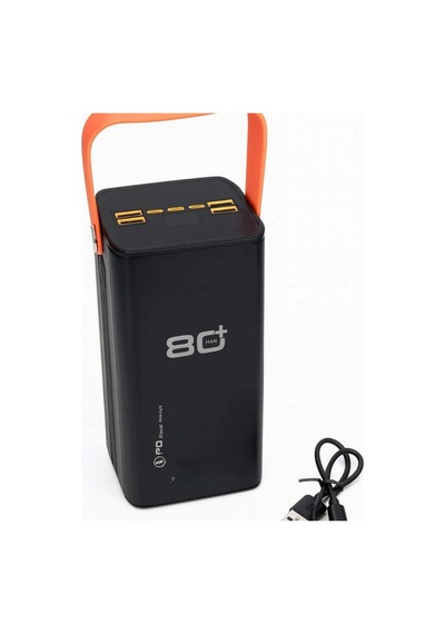 80000 Mah Powerbank Led Ekranlı Çoklu Giriş Çıkış Ve Hızlı Şarj Destekli Taşınabilir Güç Ünitesi Renkli
