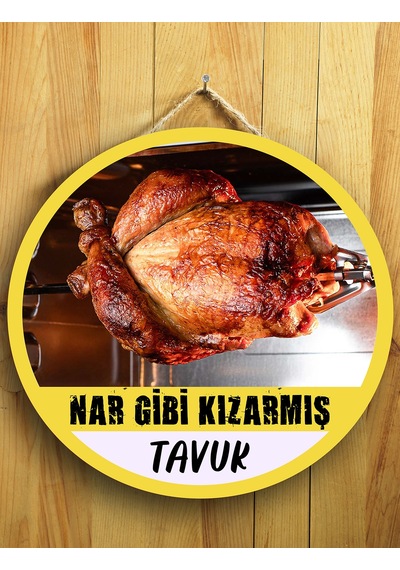 Mayeka Cafeler Tavukçular Tavuk Çevirmeciler İçin Tavuk Çevirme Duvar Kapı Tablo Ahşap Askılı Pano Tabela