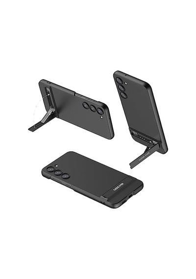 Senon Galaxy S24 Kılıf Zore Kamera Korumalı Dikey Standlı Ays Kapak 50 x 22