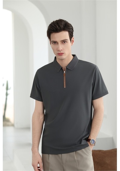 New Performance Premium Polo T-shirt 84% Nylon 16% Spandex Demir Grisi
