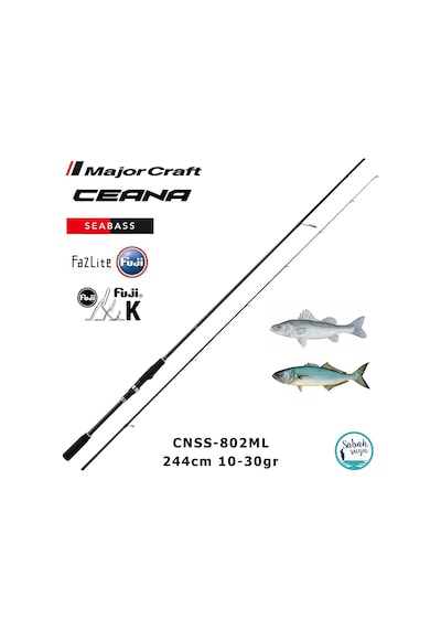 Major Craft Ceana Cnss-802ml Seabass 244cm 10-30gr 2p Spin Kamış