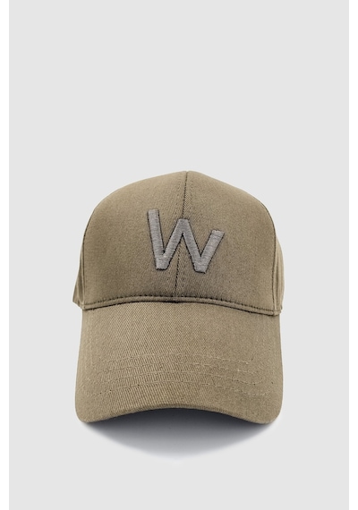 Wuclo W Nakışlı Ayarlanabilir Unisex Spor, Günlük Ve Outdoor Şapka / Kep Haki