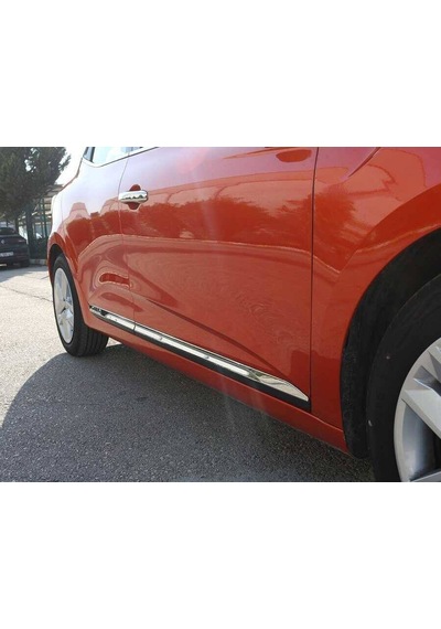 Renault Clio 5 Krom Yan Kapı Çıtası 4 Parça 2019 ve   Sonrası