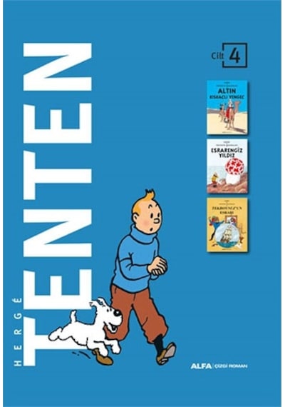 Tenten Cilt 4 - Üç Kitap Bir Arada - Kutulu - Herge - Alfa Yayıncılık