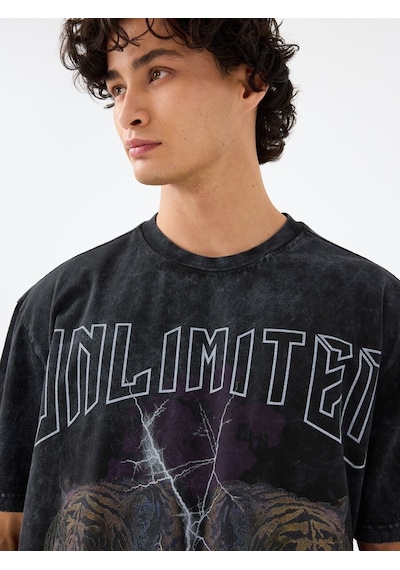 LOFT Loose Fit Erkek Tshirt K.kol Lf2040831 Q1.v1 Antrasit