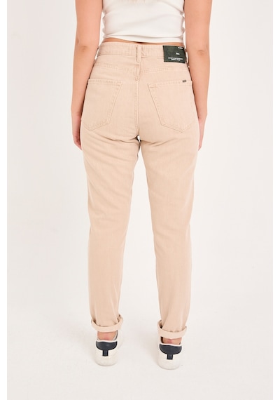 Kadın Denim Pantolon Krem