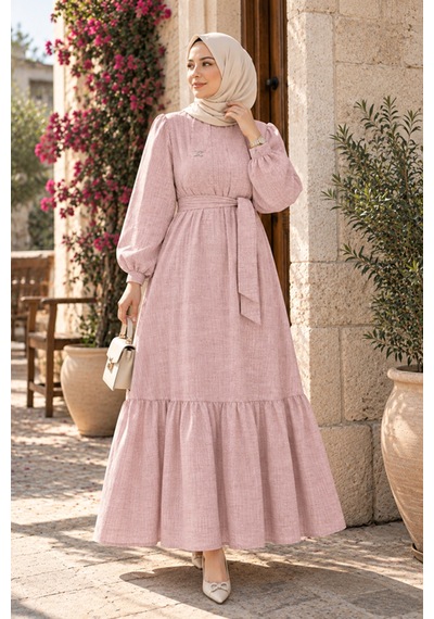 Maşuka Toz Pembe Nada Kumaş Kuşaklı Broş Detaylı Yazlık Bohem Elbise Toz Pembe Toz Pembe Maşuka Toz Pembe Nada Kumaş Kuşaklı Broş Detaylı Yazlık Bohem Elbise Toz Pembe Toz Pembe