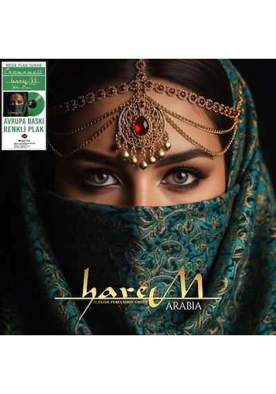 Harem Arabia Renkli Plak, Türk Perkusyon Grubu, Vinil Plak, Yeşil Renkli Lp