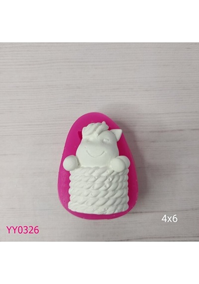 Yy0326 Sepetteki Unicorn Silikon Kalıp