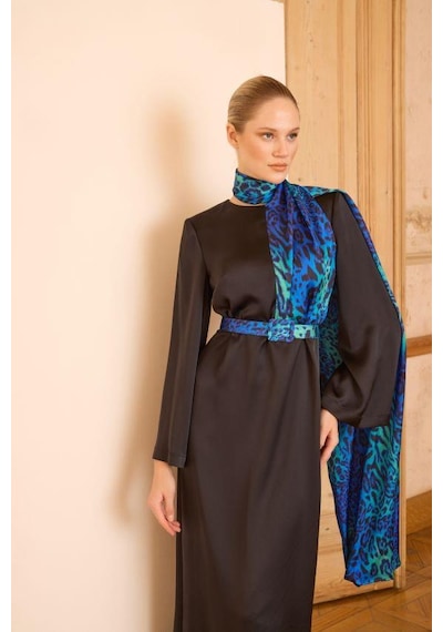 Senna Fıore Dress Gece Mavisi Lacivert