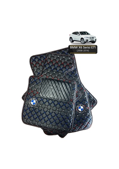 Oto Halı Paspas Bmw X6 Serisi E71 2008-2014 Uyumlu M Performance M Teknik Sport Kaymaz & Şık Tasarım - Tasarım 4