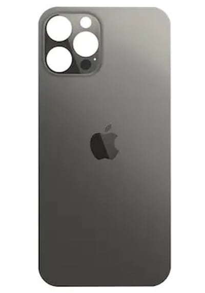 Apple, Uyumlu iPhone 12 Pro Arka Pil Kapağı Cam Siyah