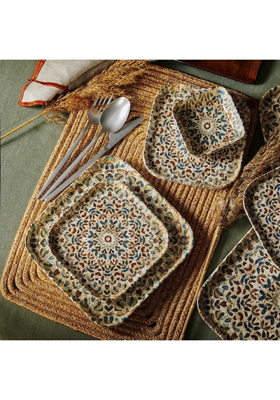 Mudo Home Ephesus Kare Kase 10cm Çok Renkli