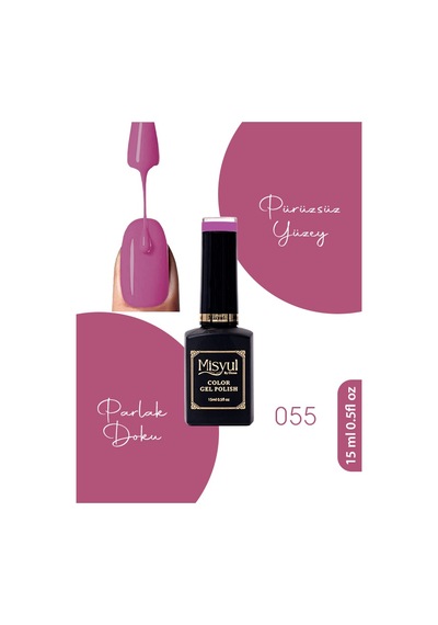 Misyul Uv Led Kalıcı Oje Nail Art 15 Ml 055