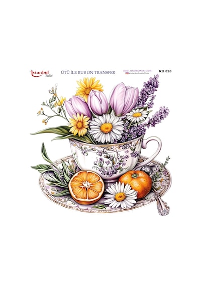Ütü İle Rub On Transfer Kağıdı 30x30cm Rb-826