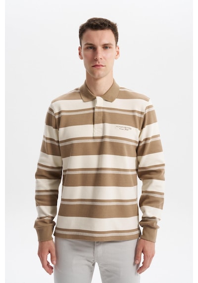 AR-MA Arma Erkek Ribanalı Regular Fit Çizgili Polo Yaka Sweatshirt %95 Pamuk %5 Elastane Ringel Pike K30554953002 Gri AR-MA Arma Erkek Ribanalı Regular Fit Çizgili Polo Yaka Sweatshirt %95 Pamuk %5 Elastane Ringel Pike K30554953002 Gri