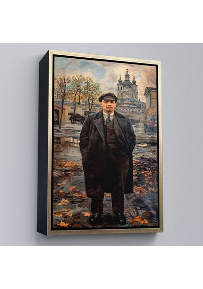 Çerçeveli Vladimir Lenin Sovyet Dönemi Rusya Dekoratif Duvar Tablosu-6194