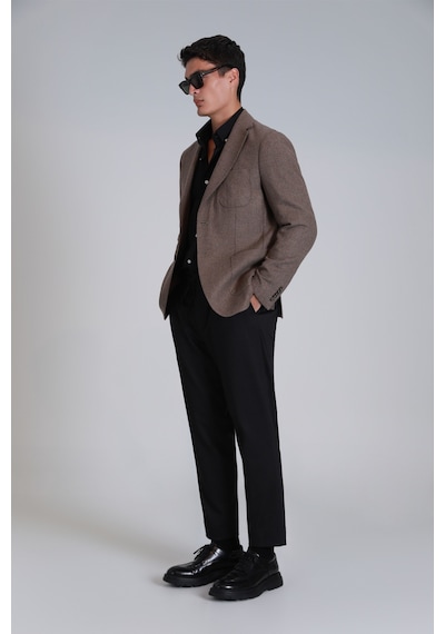Lufian Daniel Spor Erkek Blazer Ceket Slim Fit Deve Tüyü Deve Tüyü 112140208100440 Deve Tüyü