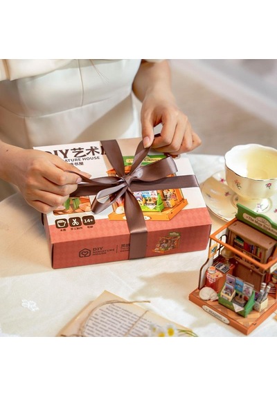 Rolife Ds040 Kitabevi The Muse Bookshop Dıy Minyatür Maket Model Seti Mini Dollhouse 3d Model Kit Detaylı Dekoratif Hobi Seti 3d Puzzle Tiny House