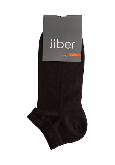 Jiber Erkek Modal Likaralı Patik Çorap 6100 - 6 Adet Kahverengi
