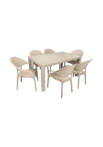Mandella Elit Rattan 90x150 Eylül Koltuk Masa Takımı Çölbeji Çok Renkli