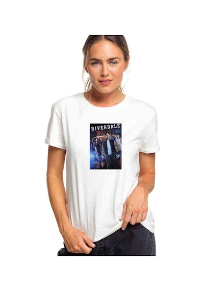 Riverdale All American Tv Show Baskılı Beyaz Kadın Tshirt