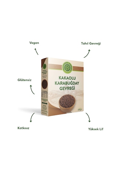 Glutensiz Fabrika Glutensiz Kakaolu Karabuğday Gevreği 250 G