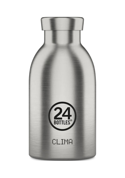 Clima Bottle Brushed Steel Paslanmaz Çelik Termos 330 Ml Gri