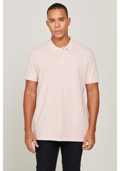 Regular Fit Normal Kesim Polo Yaka Tişört L211810611 Pembe