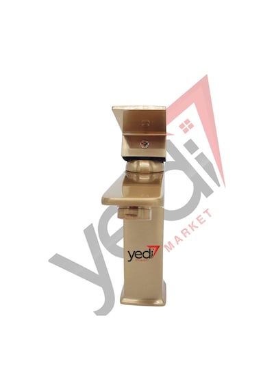Yedi Yapı Mat Gold Kare Model Sabit Lavabo Bataryası Gold