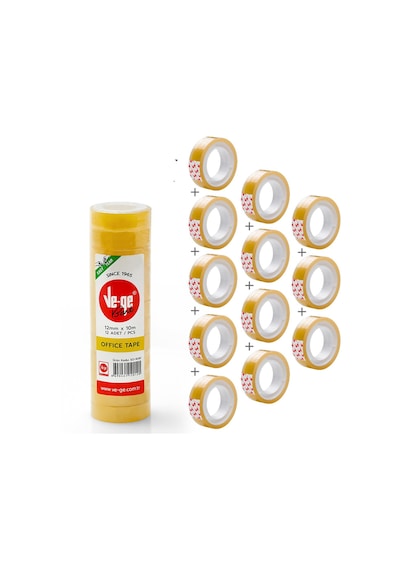Vege Bant Office Tape 12x10 Eto 12 Adet 1210