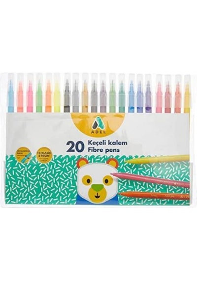 Adel Keçeli Kalem 20 Renk 7692020338052