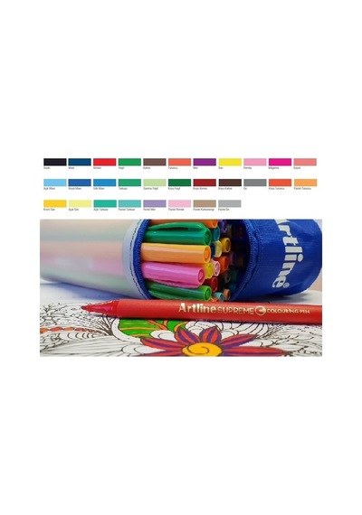 Artline Supreme Colouring Keçe Uçlu 0.6 Mm Kalem Krom Sarı