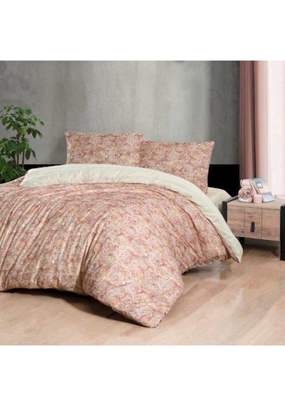 Aryıldız Home Exclusive Saten Nevresim Çift Kişilik Damask Pembe