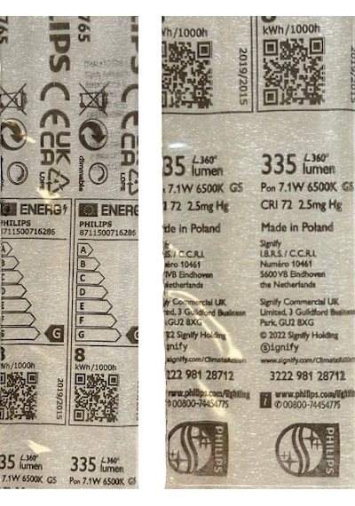 5 Adet Philips 8w 765 Beyaz Işık 6500k G5 Duylu T5 Floresan