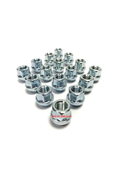 Focus Bijon Somunu Krom Yüksüklü Açık Tip 16 Adet 19Mm