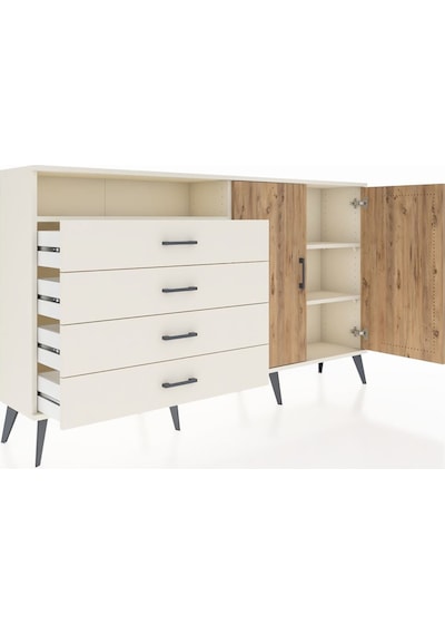 Arges Konsol 3 Raflı 4 Çekmeceli 2 Kapaklı 176x30x99 Aytaşı-çam/a Aytaşı-çam/aytaşı Arges Konsol 3 Raflı 4 Çekmeceli 2 Kapaklı 176x30x99 Aytaşı-çam/a Aytaşı-çam/aytaşı