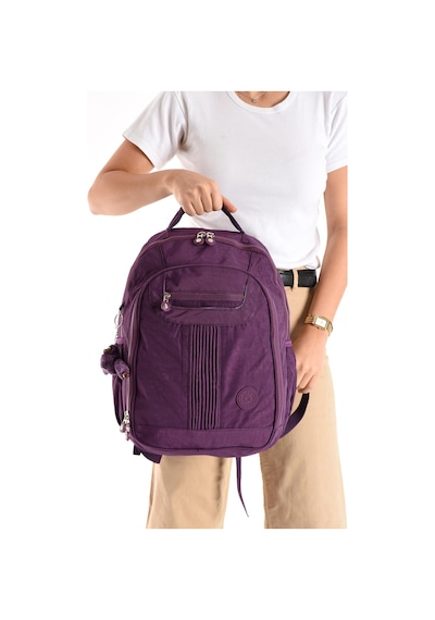 571 Collections Ultra Hafif Orta Boy Sırt Çantası Çok Cepli Mor Model: 571-3p Mor