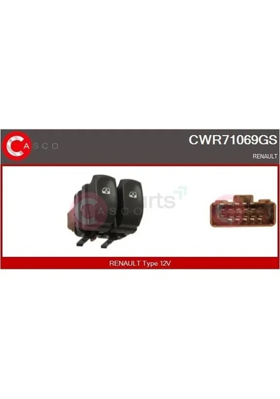 Cam Acma Dugmesi Clio 3 / Symbol On Sol Cıftlı Triton