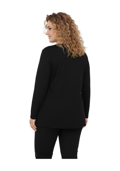 Wearon Kadın Siyah V Yaka Taşlı Bluz Bgl-st05149 Siyah
