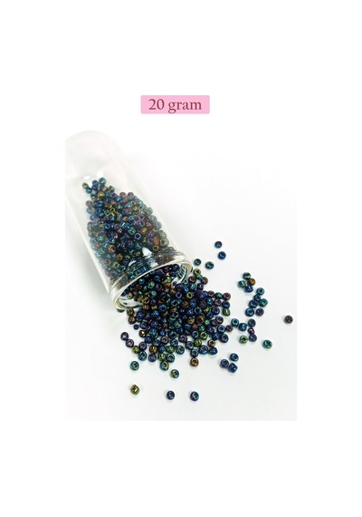 Dökme Cam Kum Boncuk 8/0 3 Mm - 4 Renk - Toplam 80 Gram - Bnc422