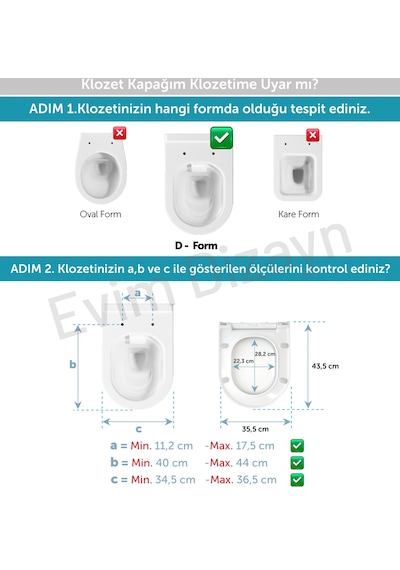 Aqua Bagno Thin Yavaş Kapanan Klozet Kapağı - Duroplast
