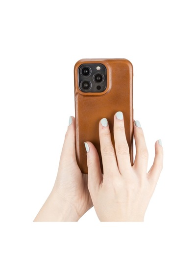 Bouletta Apple İphone 14 Pro Max Uyumlu Deri Arka Kapak F360 Rst2