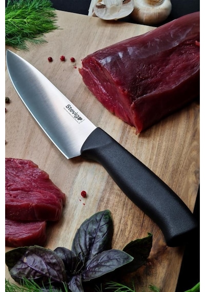 Stevig Solid Şef Bıçağı 17,5 Cm Siyah St-400.001 Siyah