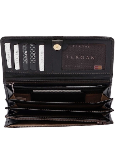 Tergan Kahve Deri Kadın Cüzdan - S1cb00005783-d38 Kahverengi