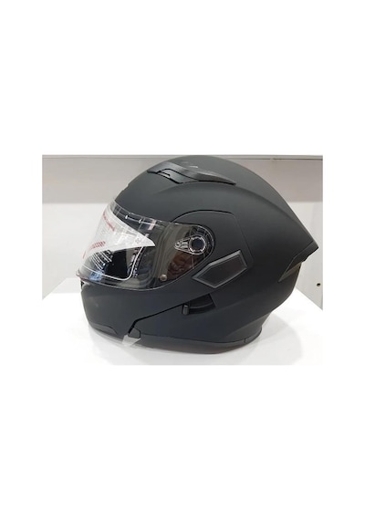 Jk-20 Jk902 Çene Pedli Güneş Vizörlü Çeneden Açılır Kask Mat Black M Beden