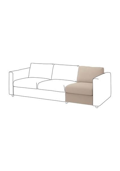 Ikea Bej Ferah Kanepe - Tekli Koltuk Ünitesi Kılıfı