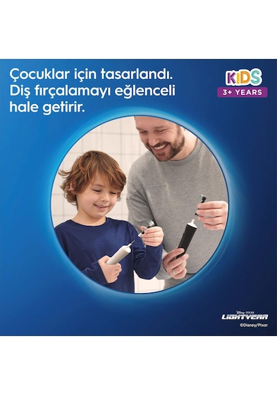 Oral-B D100 Vitality Lightyear Ekstra Yumuşak Şarj Edilebilir Çoc