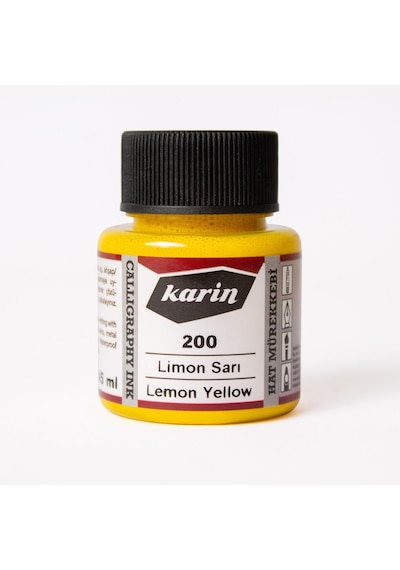 Karin Hat Mürekkebi 45Ml Limon Sarı 200
