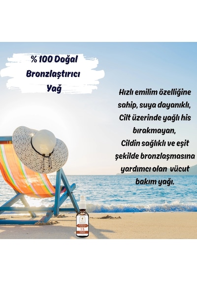 Sera Natura Havuç Yağı & Kakao Yağı Özlü Bronzlaştırıcı Yağ 50 ML